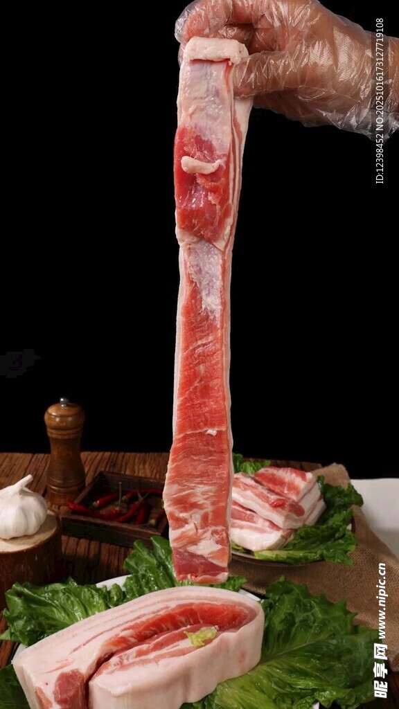 手展超长鲜切牛肉卷