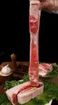 鲜切超长牛肉片展示