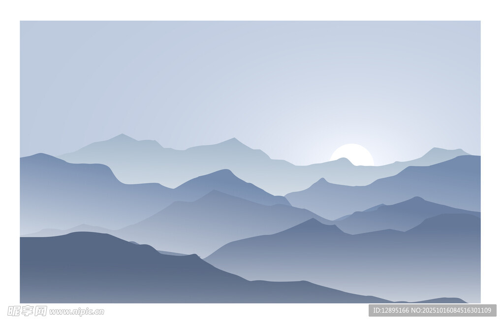 远山淡影 