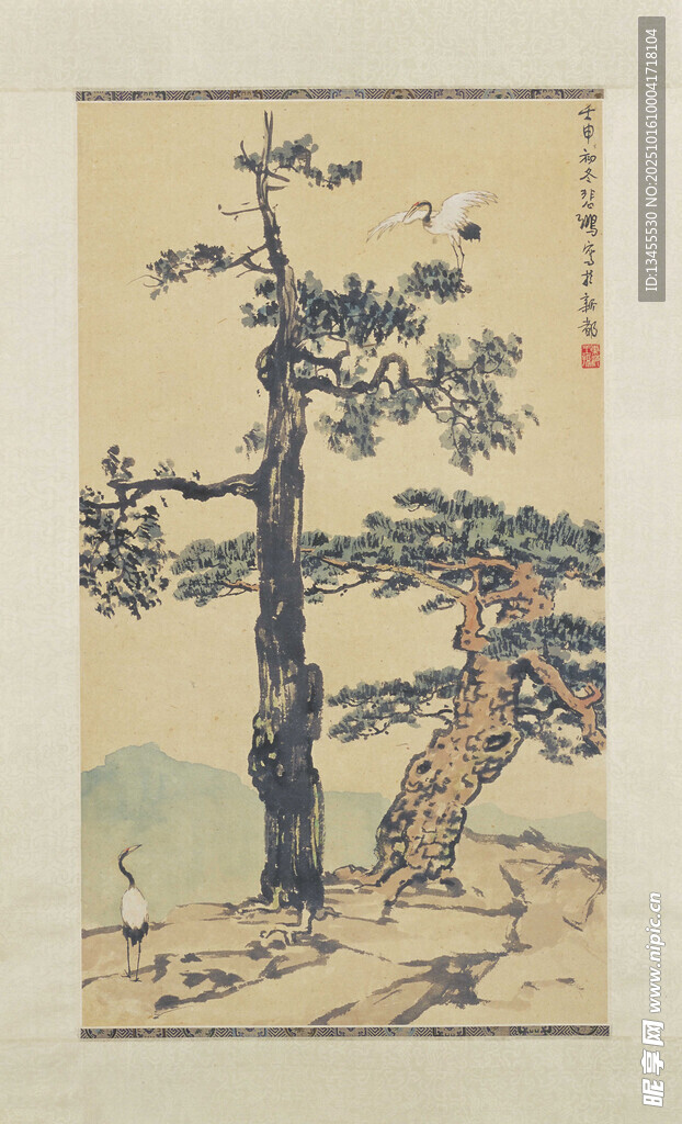 古松图