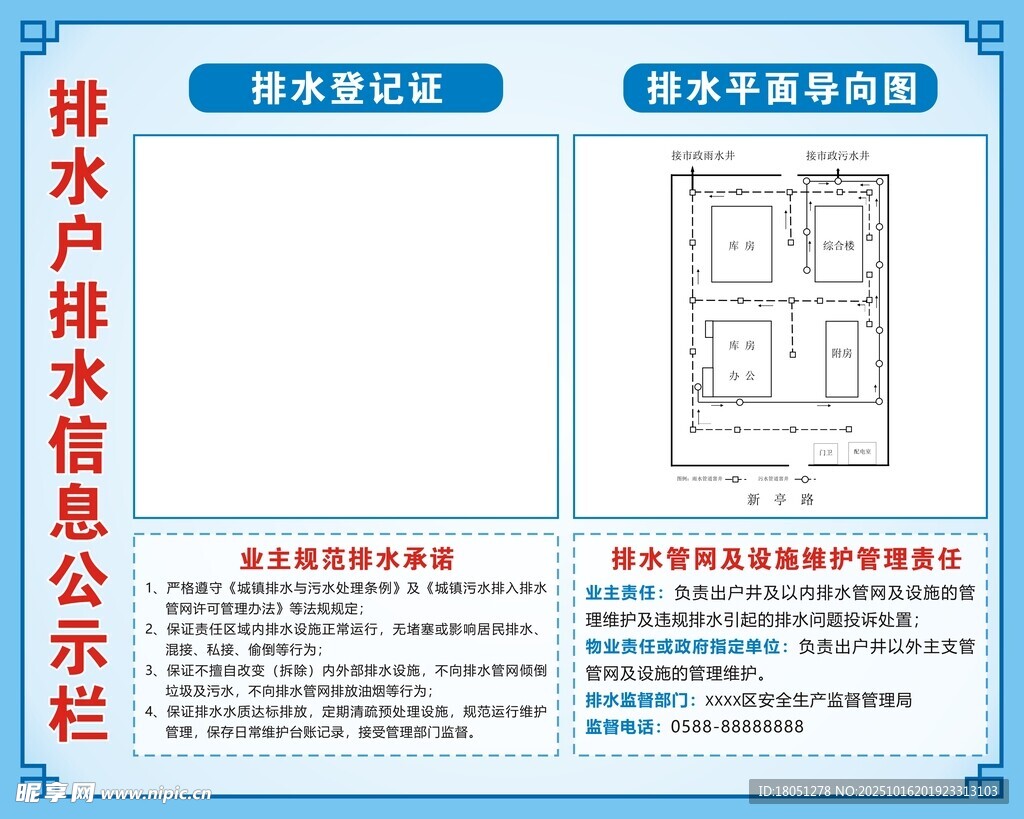 排水信息公示牌