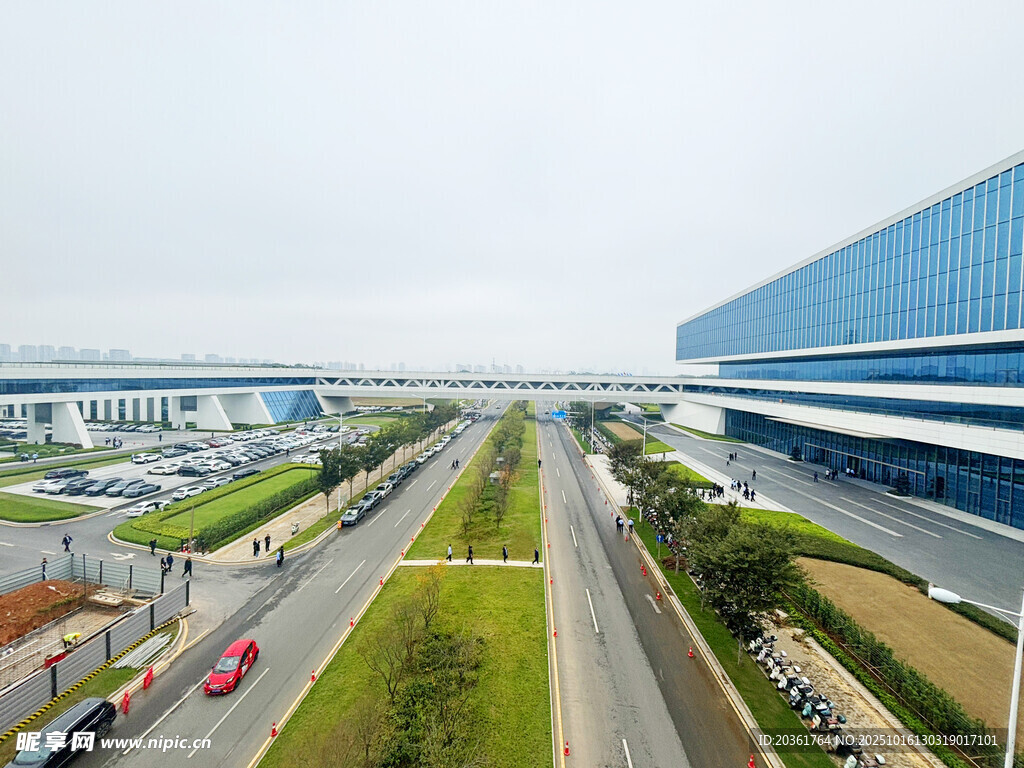 城市工业园区道路景观