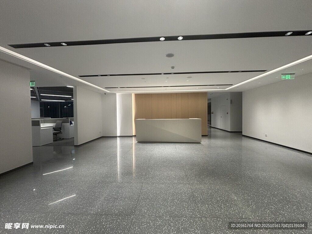 现代空旷室内大厅空间