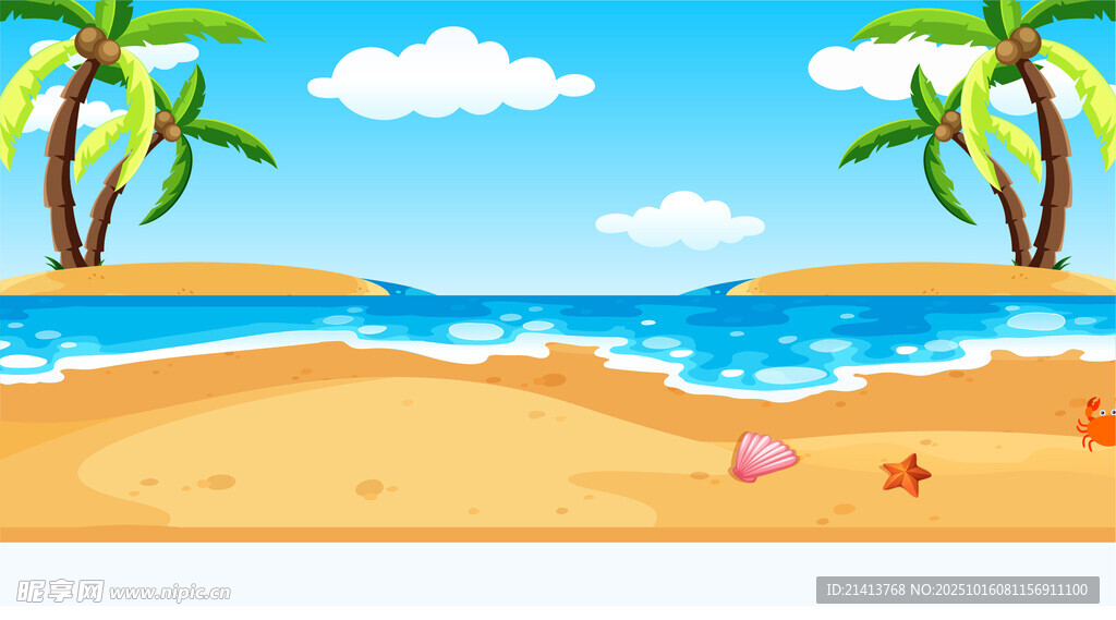 夏日海滩风光