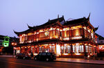 古色古香的中式建筑夜景