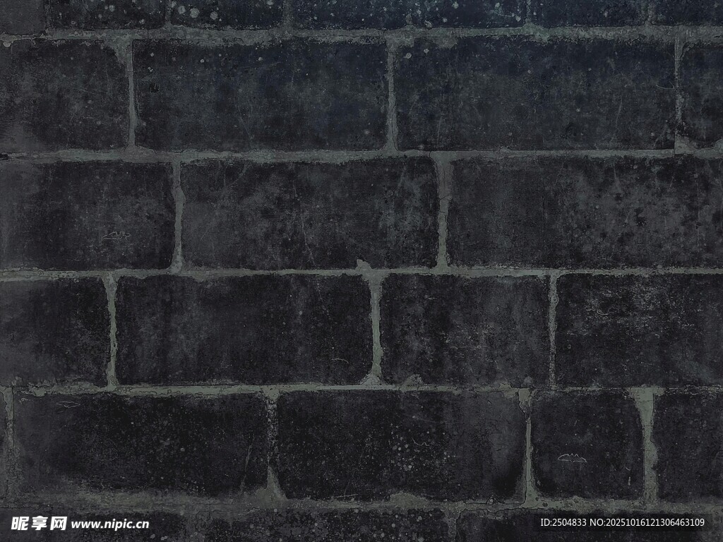 深灰色砖墙纹理背景