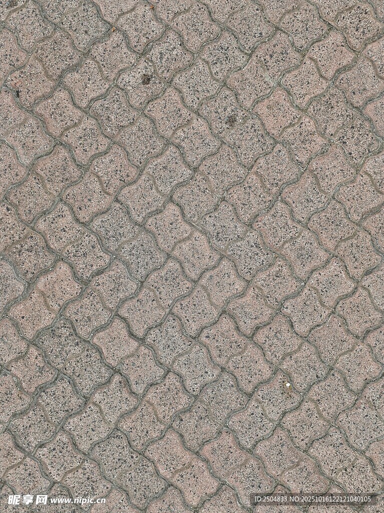 砖石铺就的纹理路面