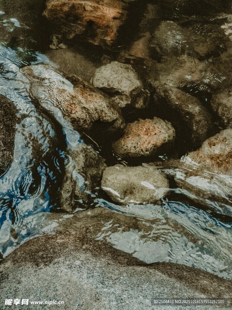 岩石纹理特写