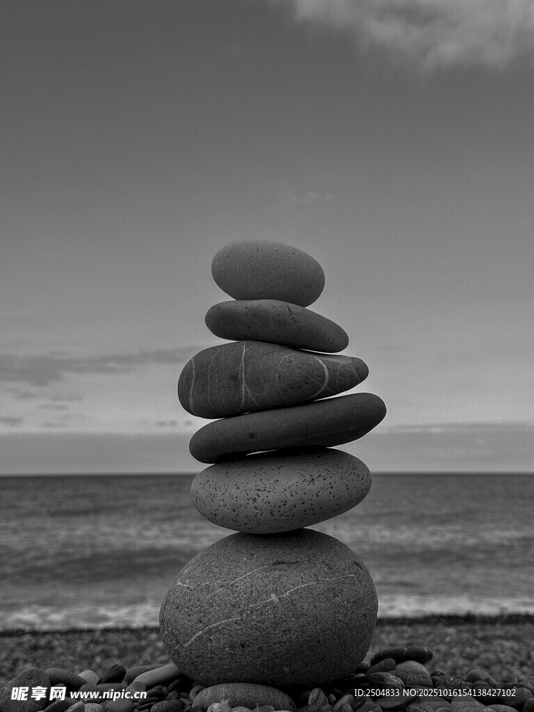 海边叠石景观