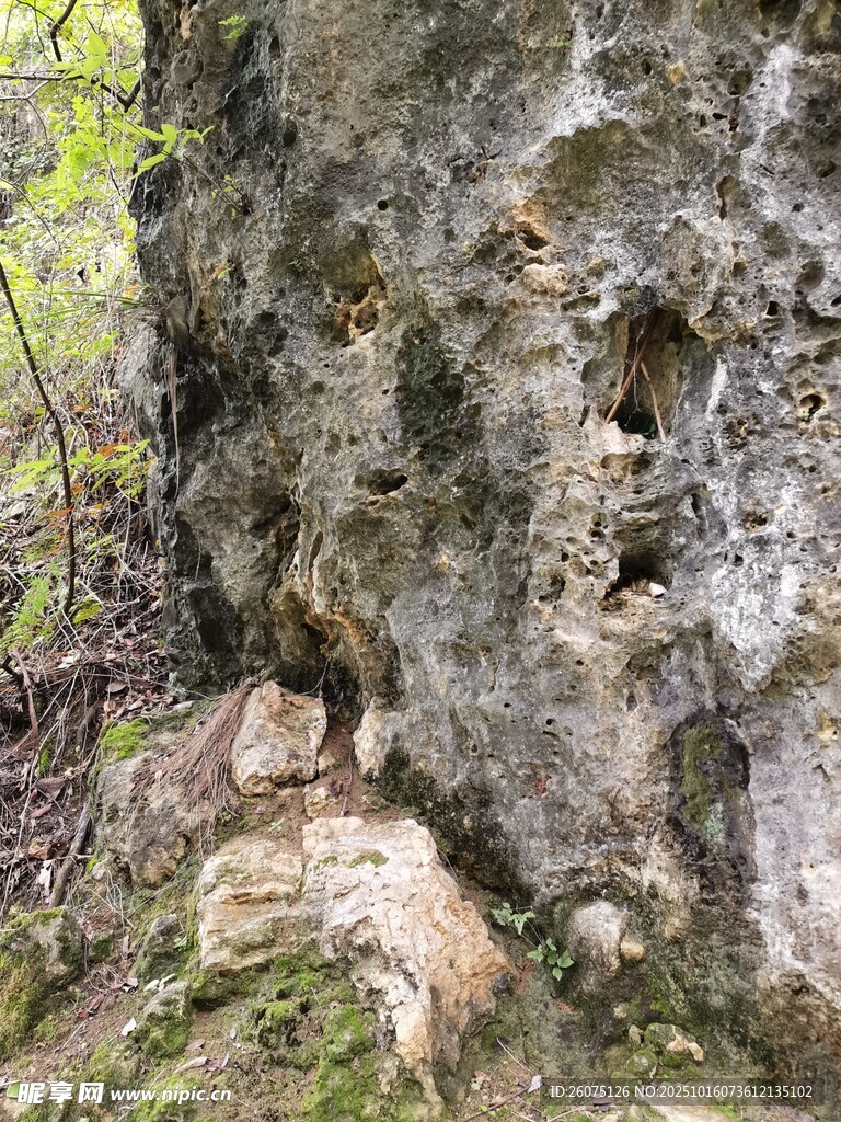 岩石表面的自然纹理