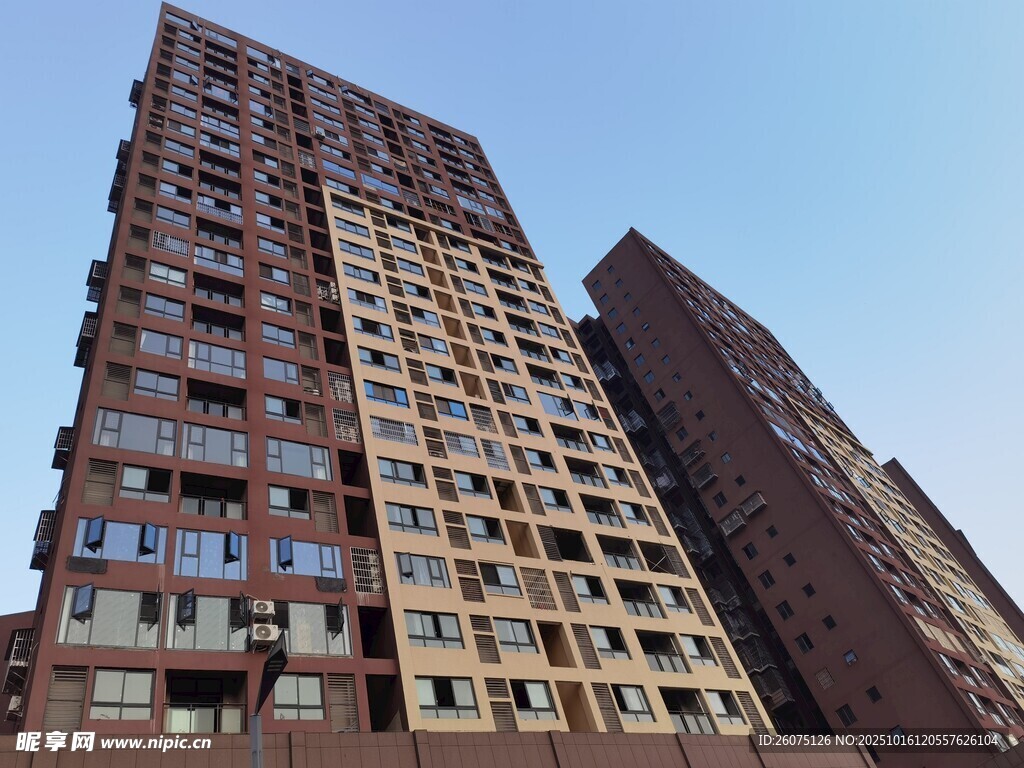 高层在建住宅楼外观