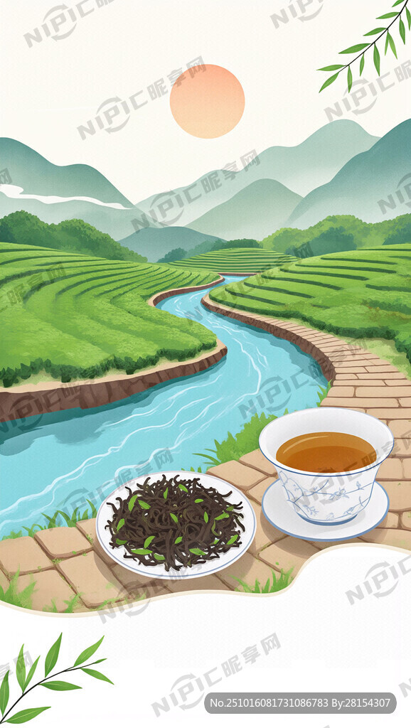 安化黑茶博物馆 茶园 资江 