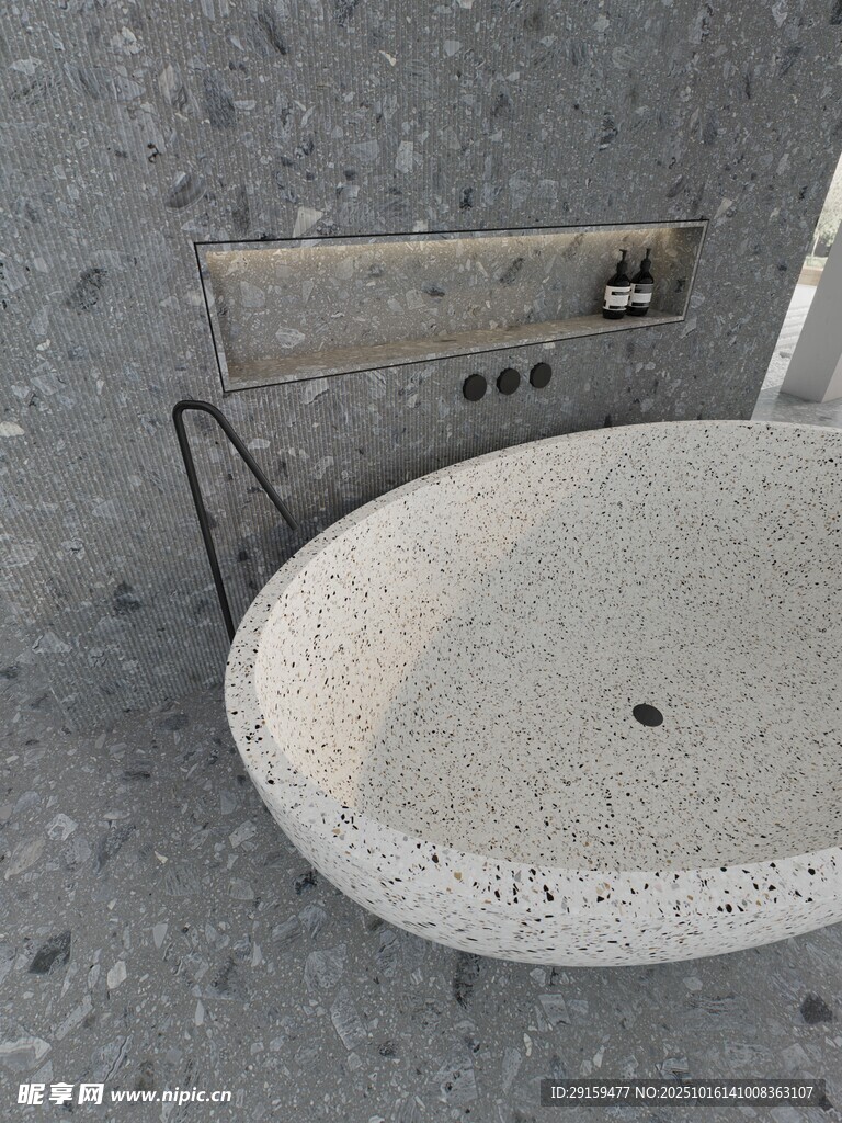 简约圆形洗手盆设计