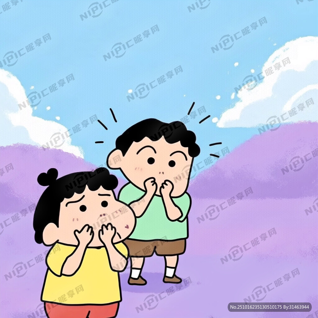 打喷嚏卡通插画