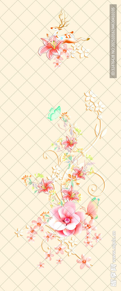 花卉图案设计素材