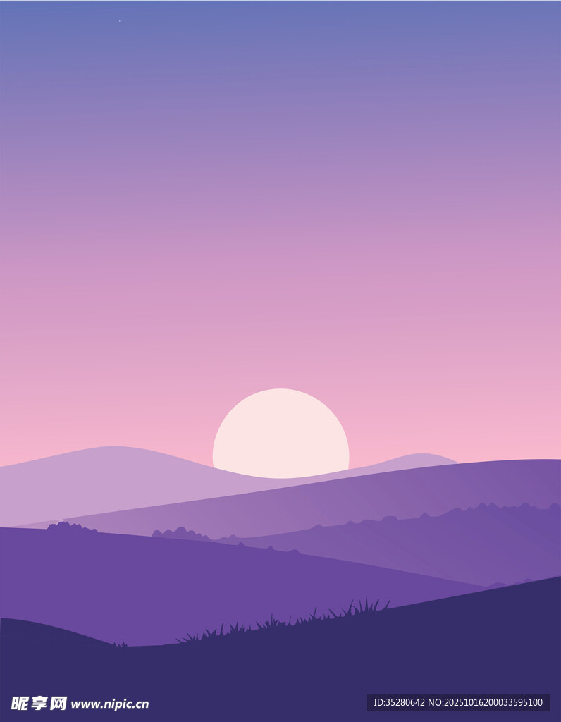古典山背景