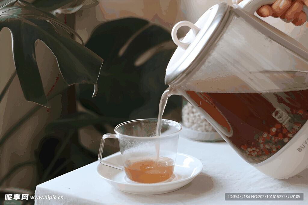 倒茶