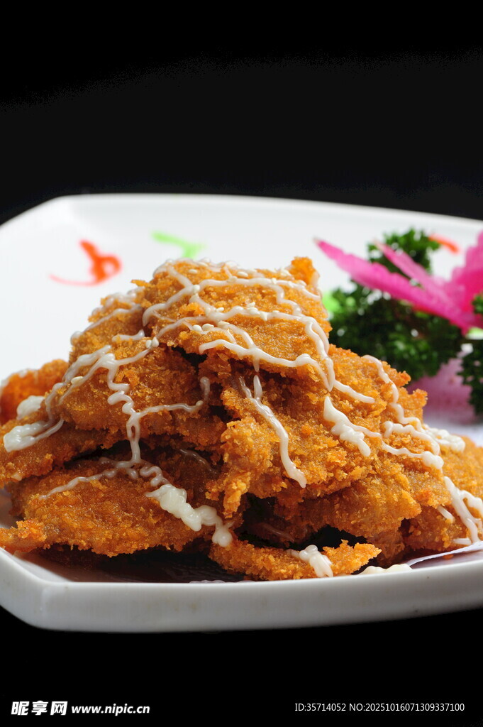 香酥撒酱炸鸡块