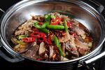 香辣美味干锅肉片