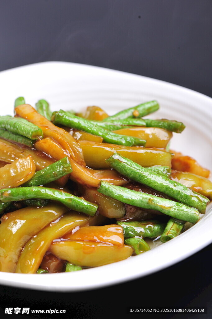 彩椒炒豆角