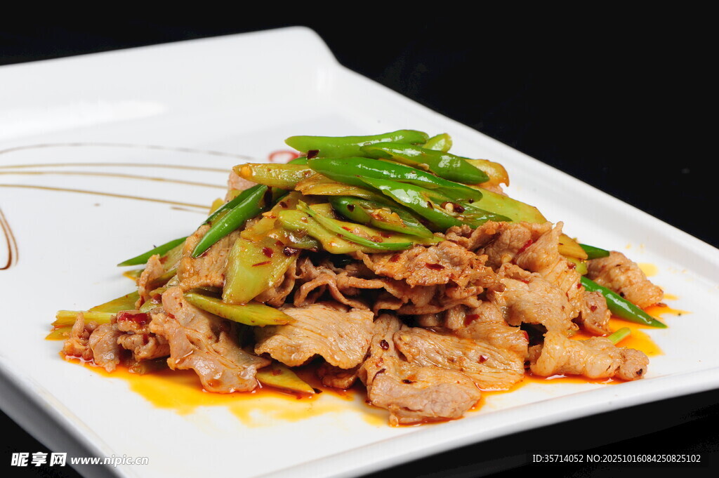 青椒炒肉片