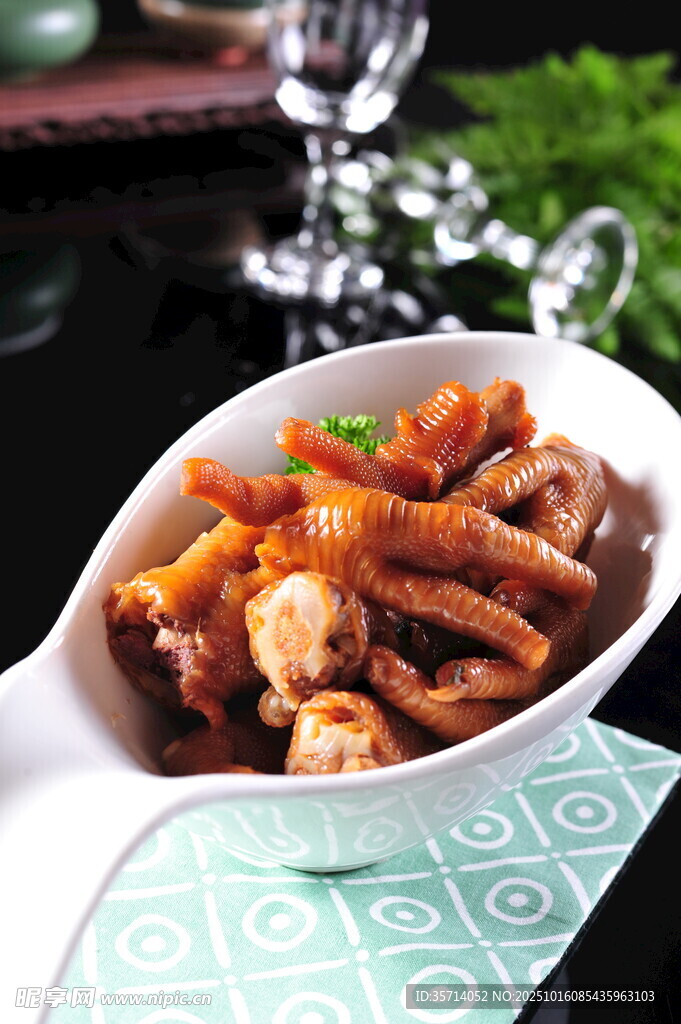 美味红烧鱿鱼鸡肉菜肴