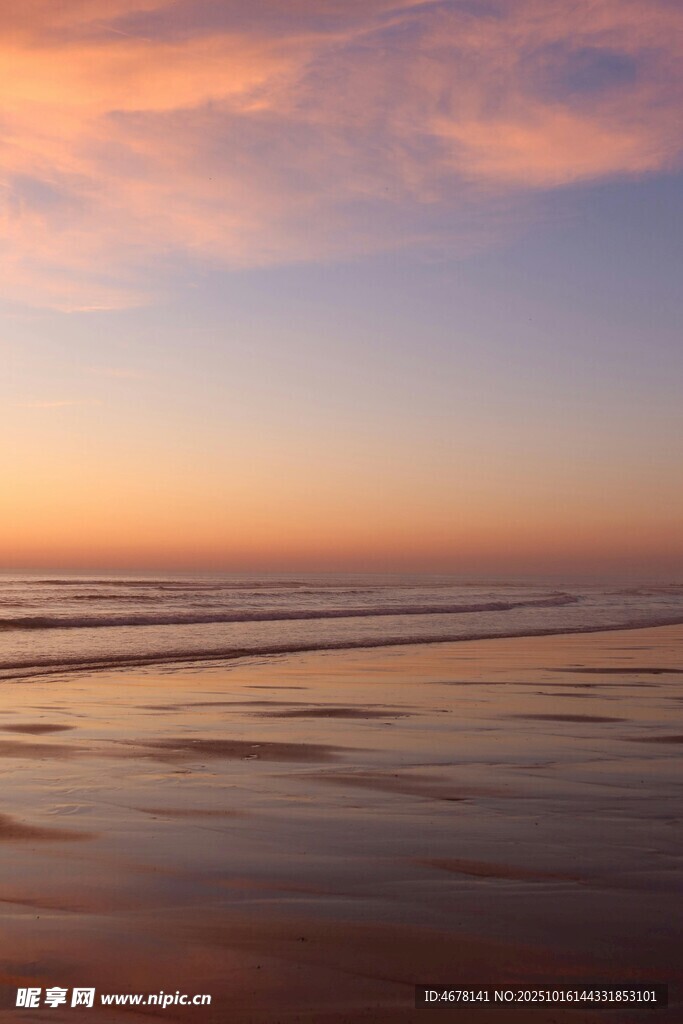 海边绚烂日落美景