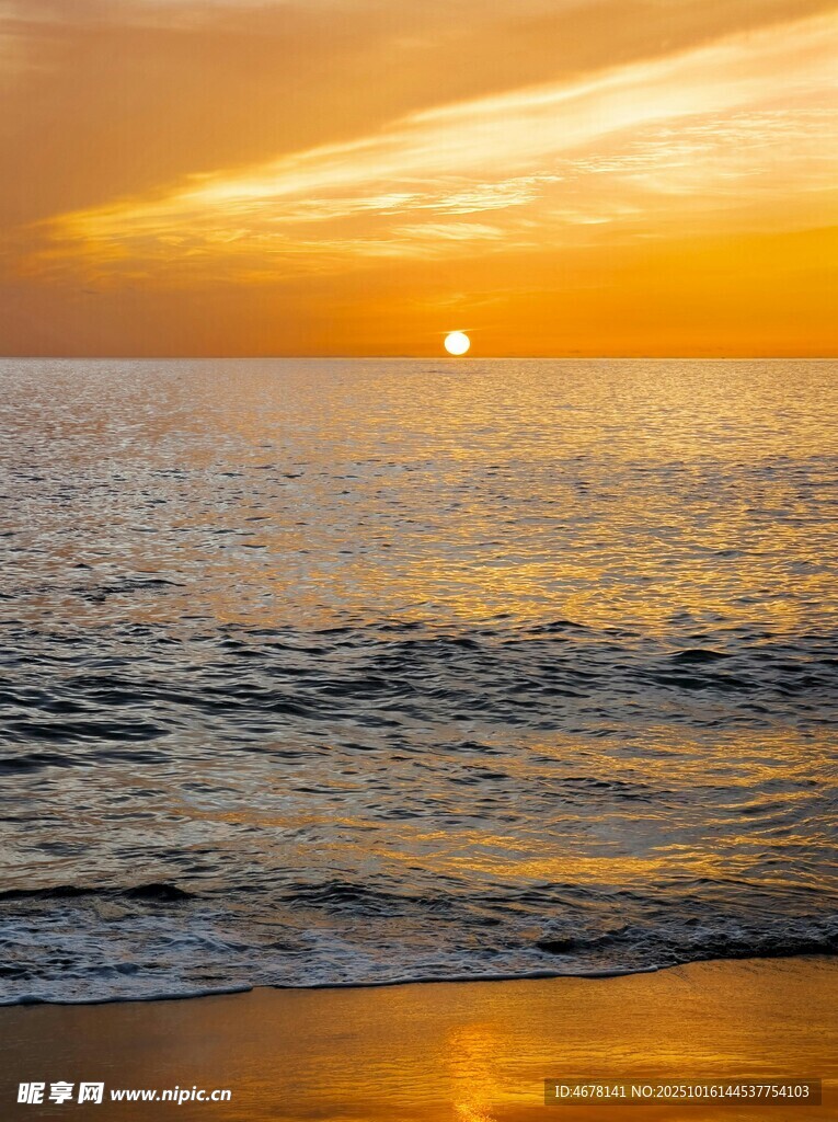 海边壮丽日出美景