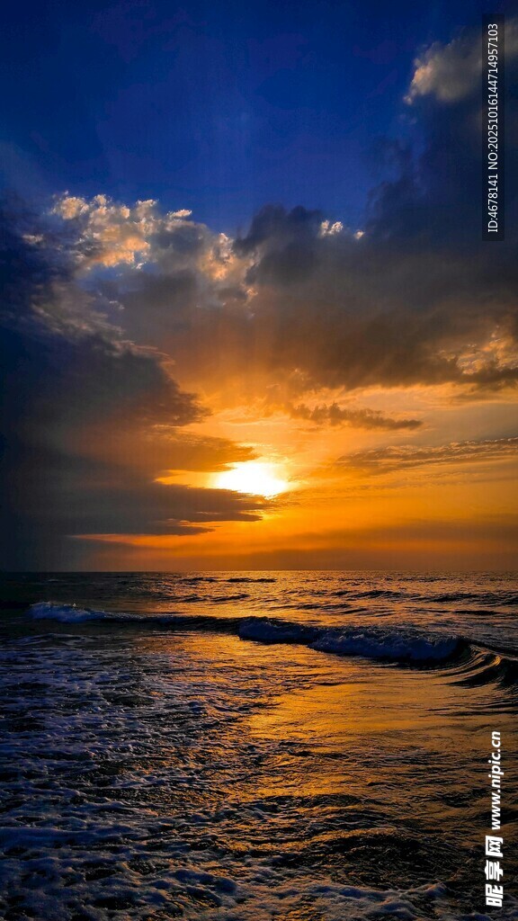 海边绚丽日落美景