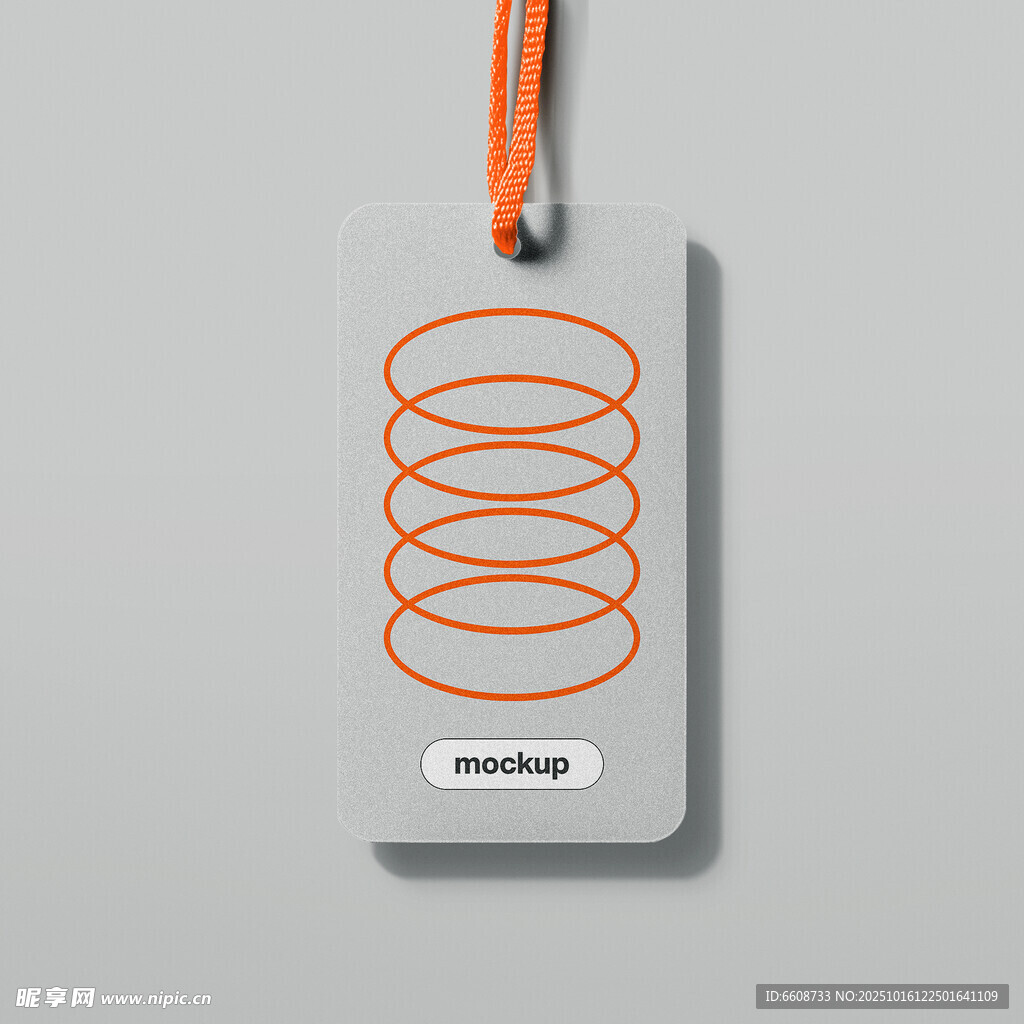 简约弹簧图案吊牌设计