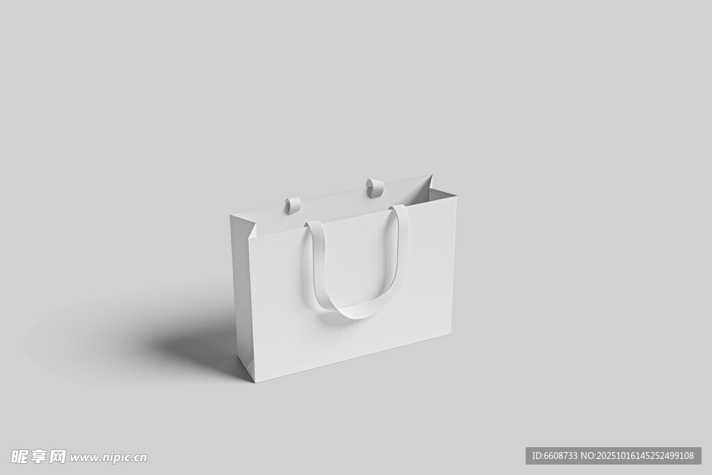 白色手提袋简约展示