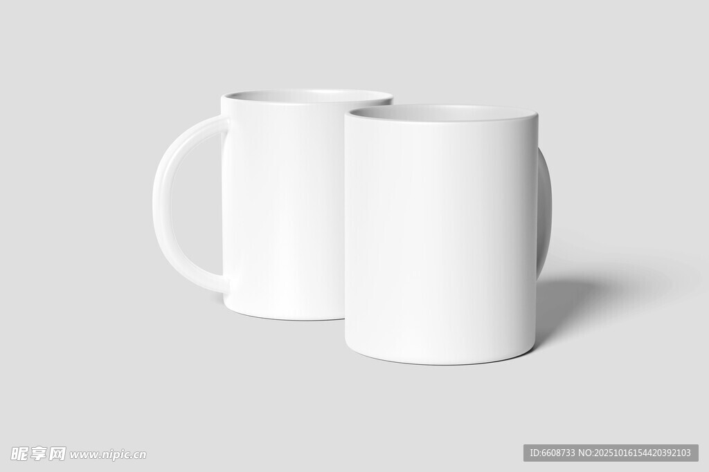 空白白色马克杯展示