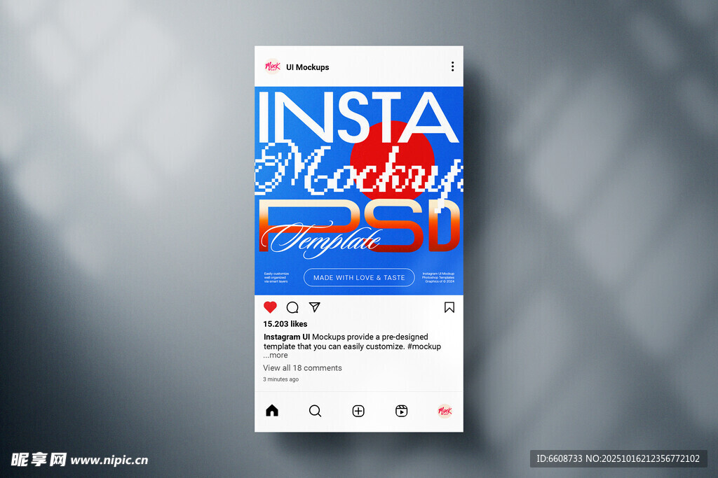 Instagram风格社交媒体