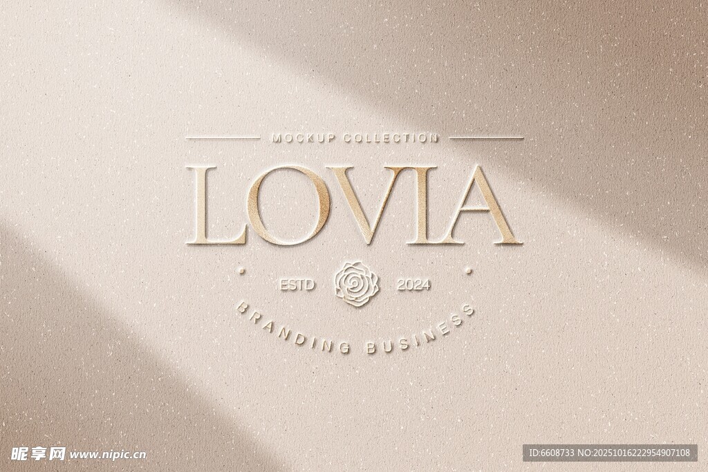 优雅LOVIA品牌标志设计
