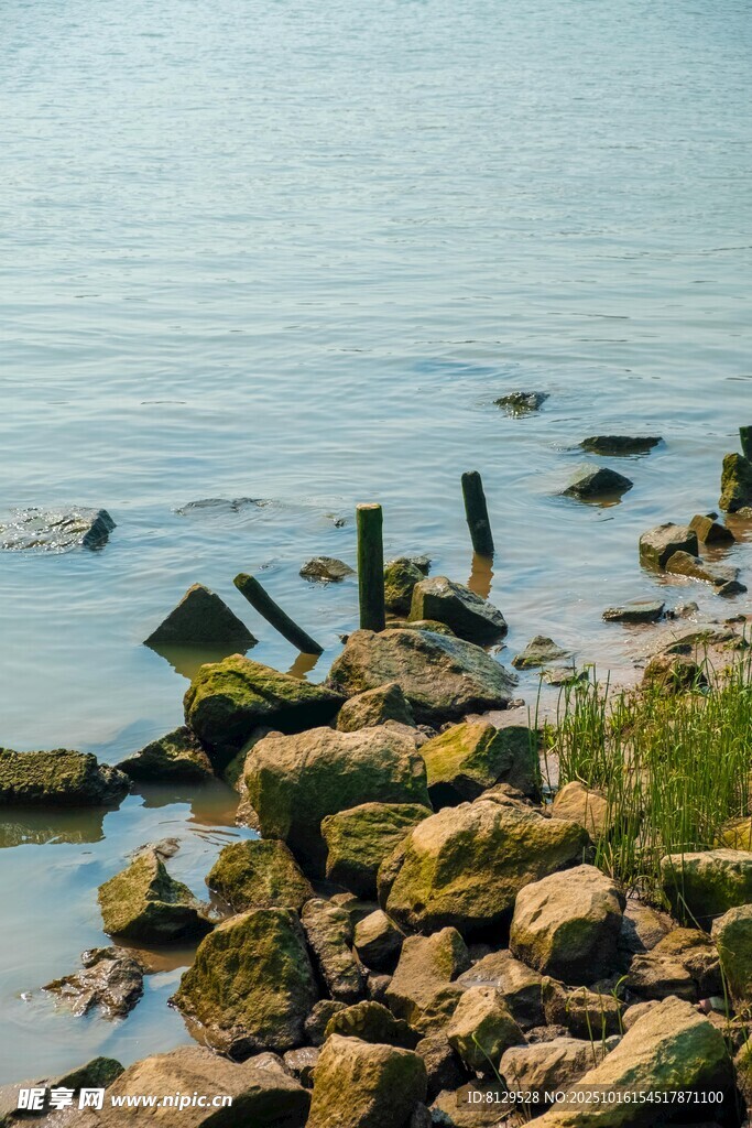海边礁石景观