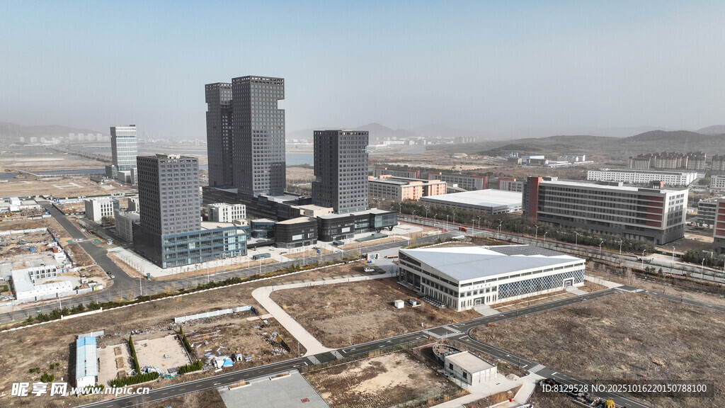 城市建筑群俯瞰景观