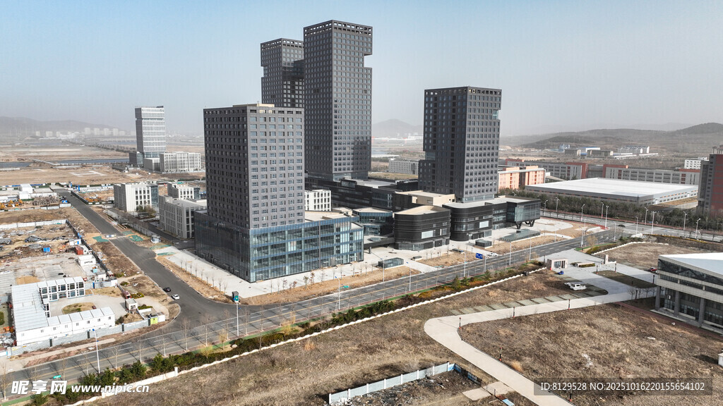 现代化都市建筑群俯瞰