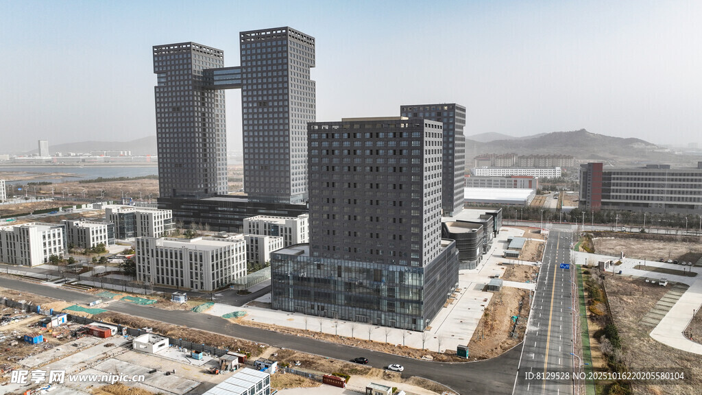 现代城市建筑群景观