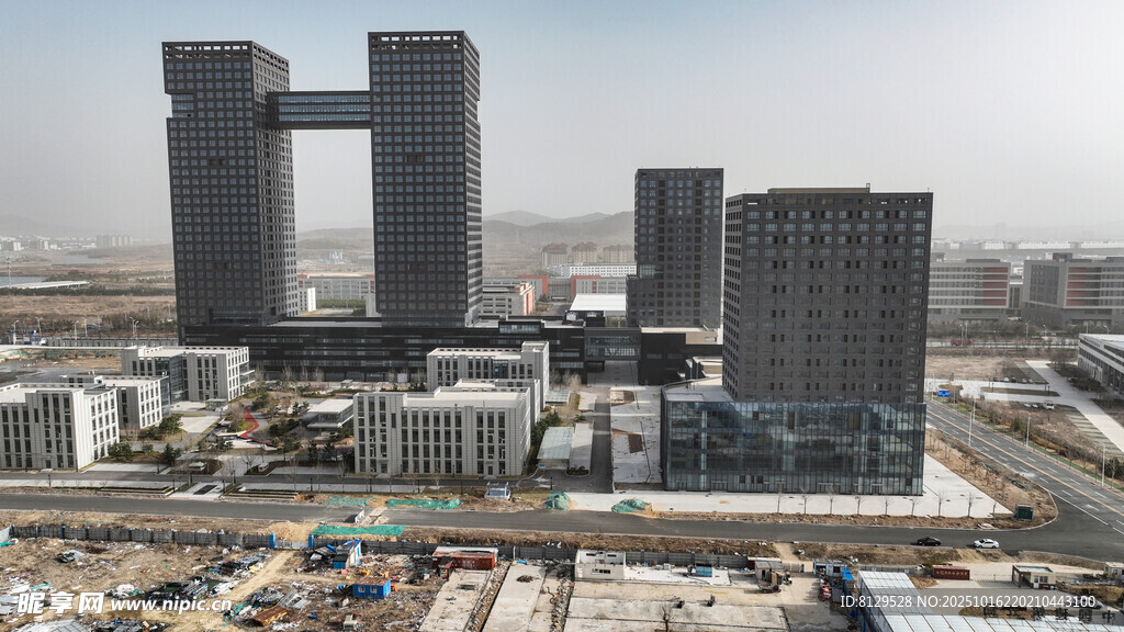 现代都市建筑群景观