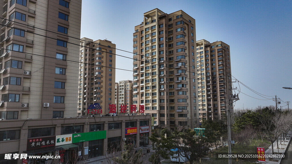 城市高层住宅建筑群景观