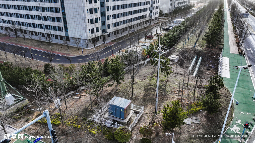 城市住宅区及周边景观