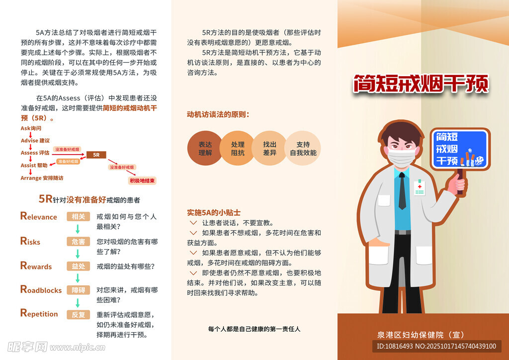 简短戒烟干预 三折页