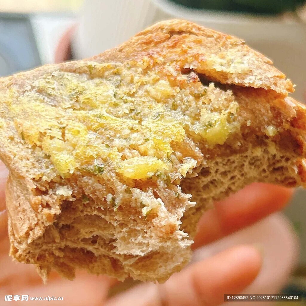 美味夹心面包特写