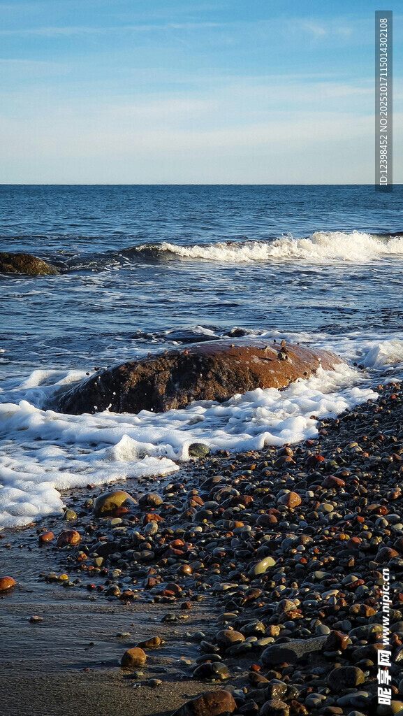 海边碎石滩