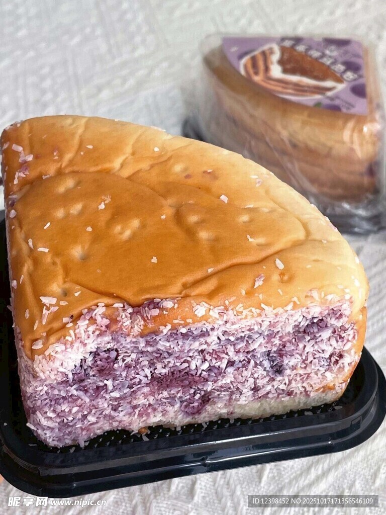 美味紫薯夹心面包