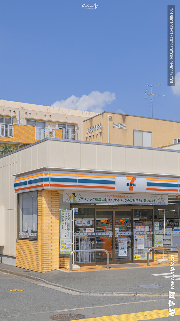 街边便利店外观