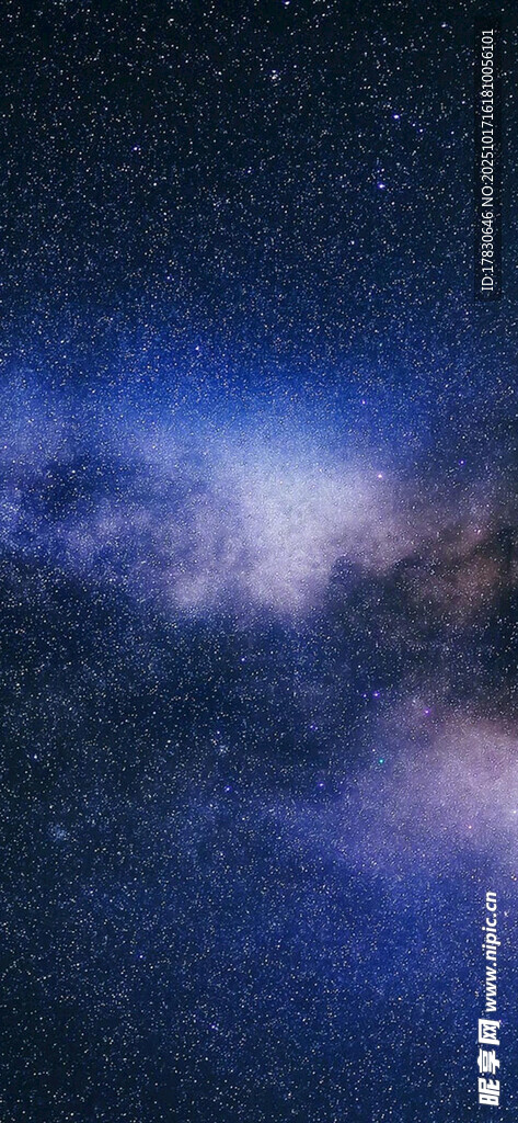 璀璨星空夜景图