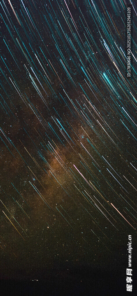 夜空星轨梦幻美景