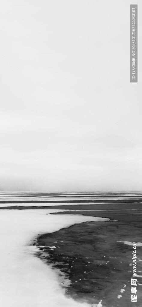 黑白海岸风光