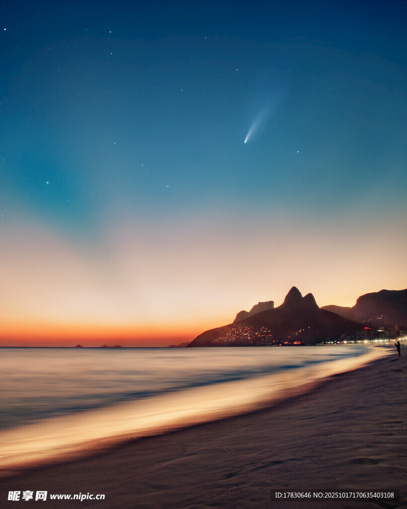海边日暮美景